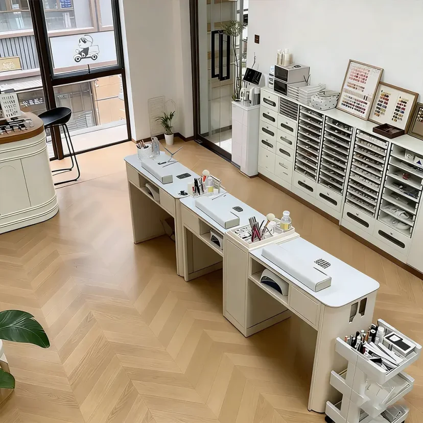 Compact Manicure Table for Home or Salon Use