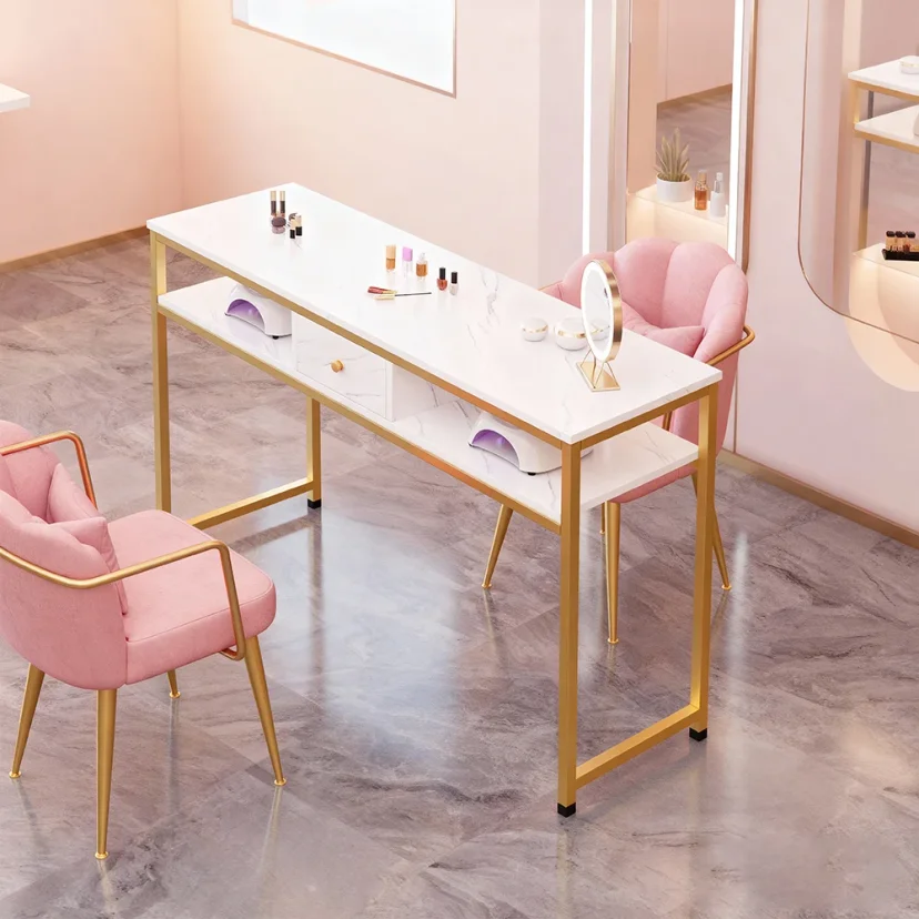 Fashionable Nail Table and Chair Set
