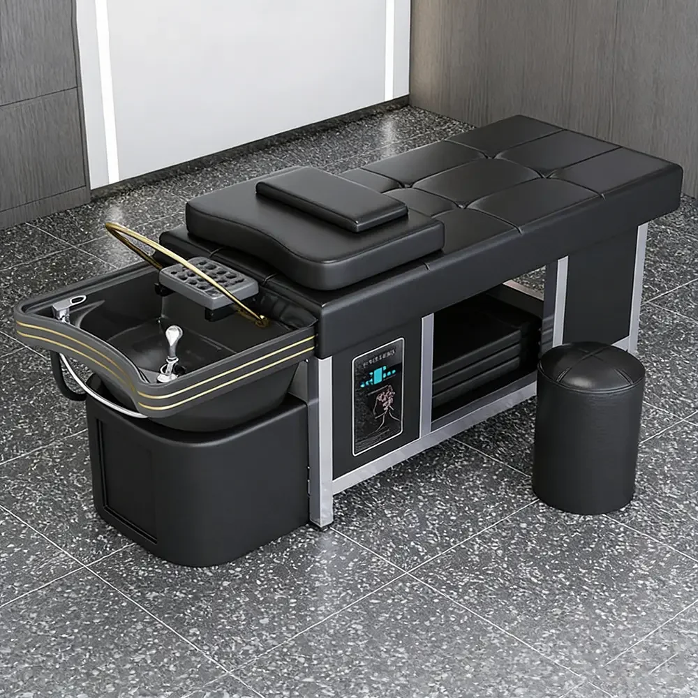 Luxury Ceramic Head Spa Bed with Water Circulation Function