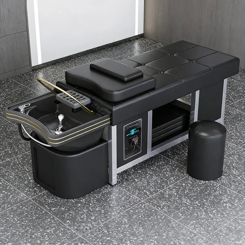 Luxury Ceramic Head Spa Bed with Water Circulation Function