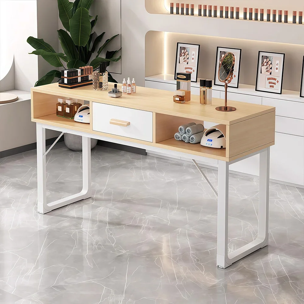 Japanese Minimalist Nail Desk with Drawers
