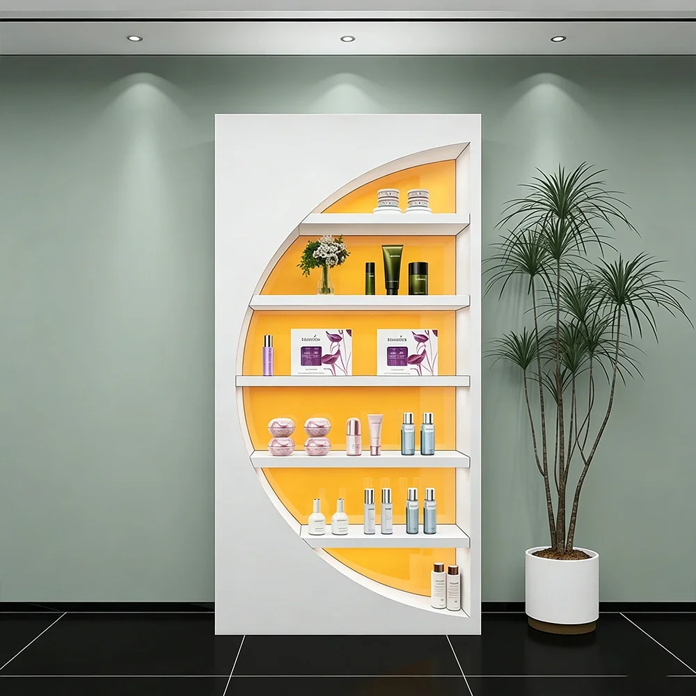 Premium Lacquer Cosmetic Image Display Showcase