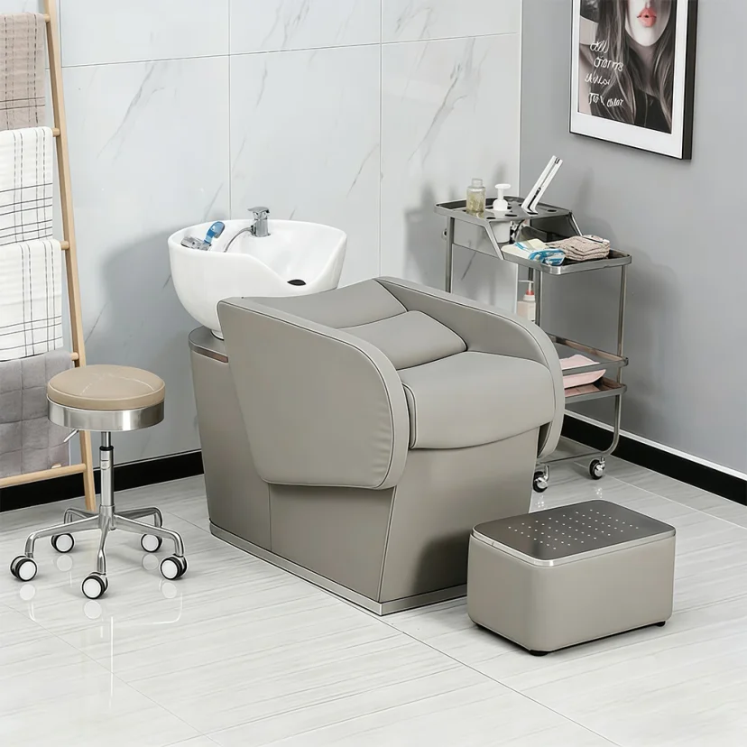 Small Shampoo Bed for Salon with Water Heater