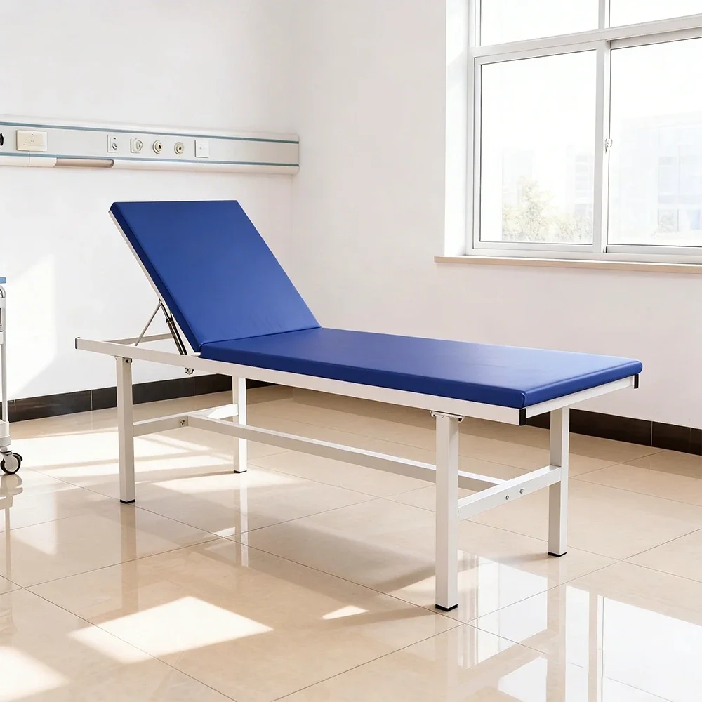 Stainless Steel Massage Bed with Adjustable Backrest