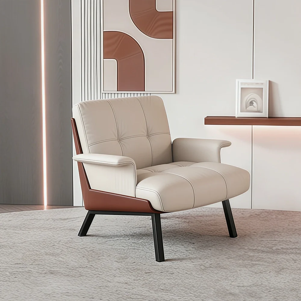 Modern Luxury Reception Sofa Set with Lounge Chairs - Maoters