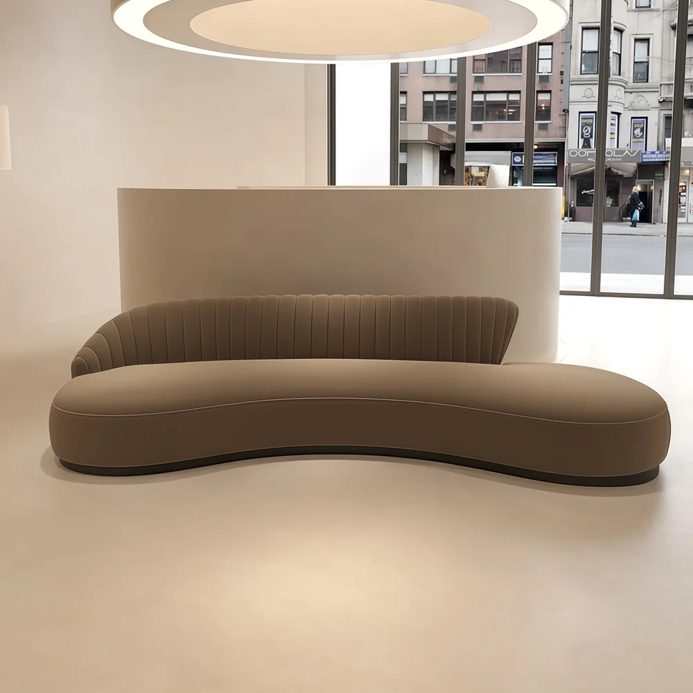 Stylish and Casual Curved Sofa