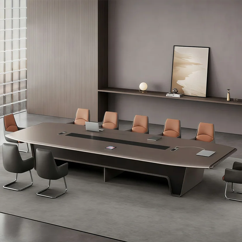 Contemporary Light Luxury Boardroom Desk for Offices