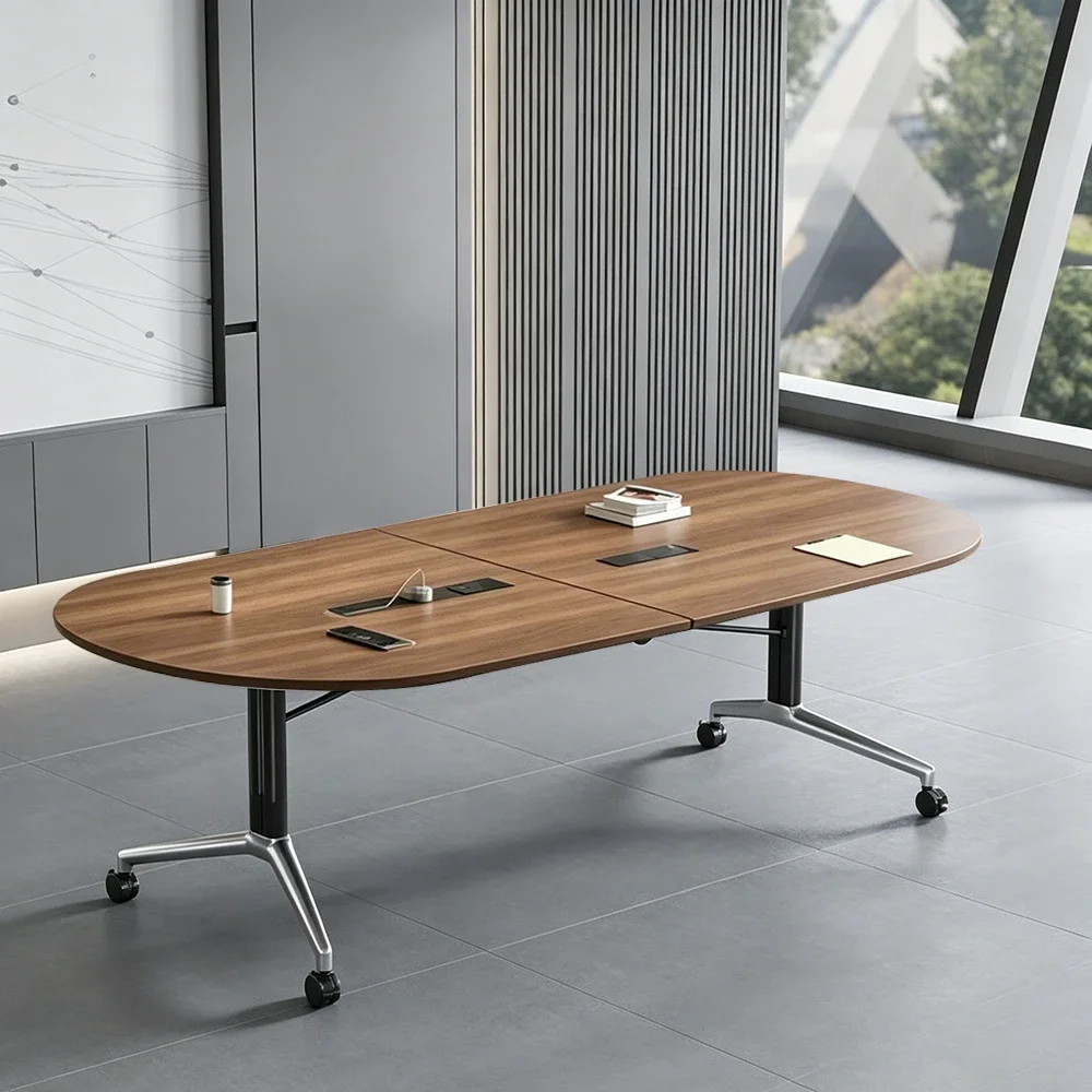 Modern Simple Oval Conference Table - Maoters