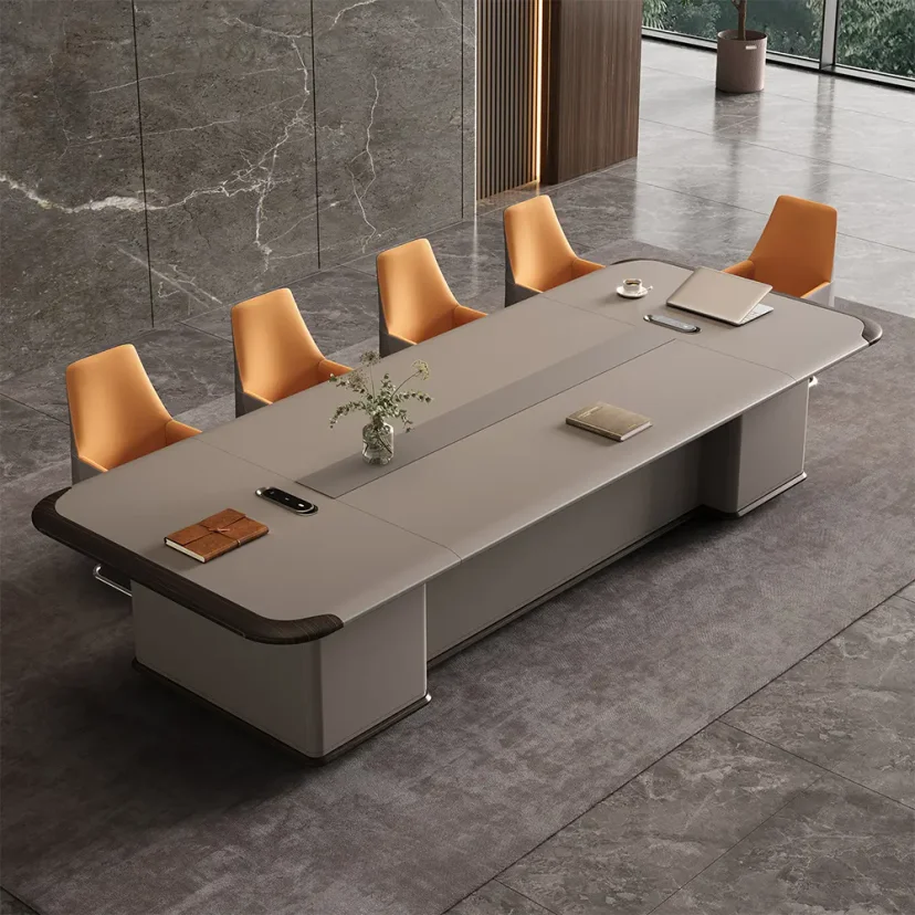 Modern Long Minimalist Conference Table - Maoters