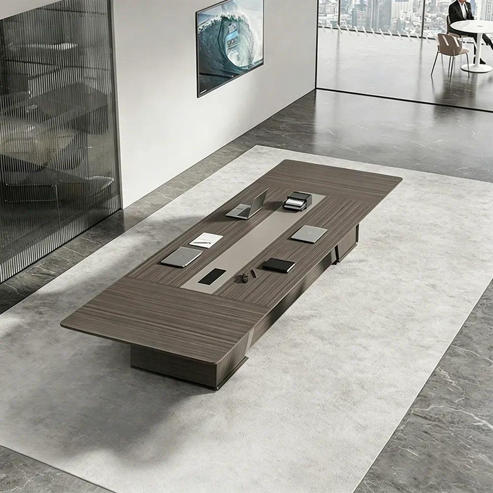 Large Long Rectangular Conference Table - Maoters