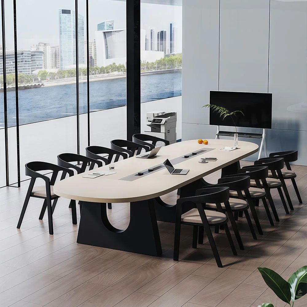 Meeting Room Cutout Base Conference Table - Maoters