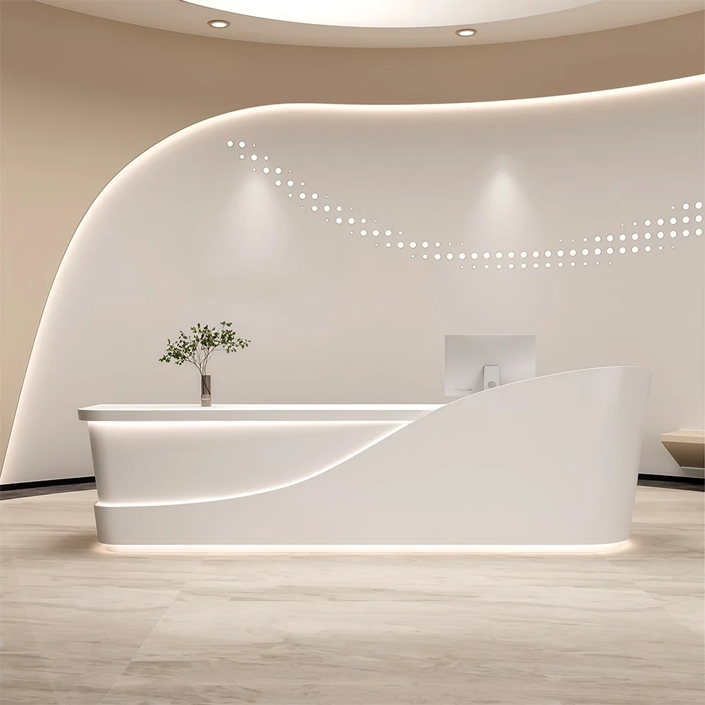 Modern Lobby LED Reception Desk - Maoters
