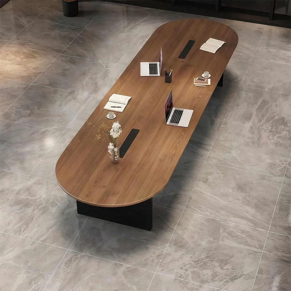 Executive Boardroom Oval Wood Conference Table - Maoters