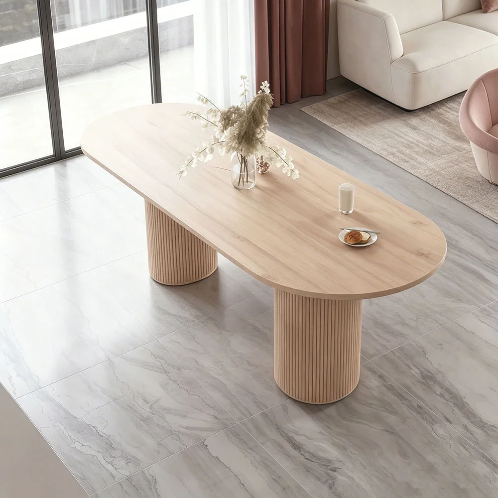 Office Light Wood Conference Table - Maoters