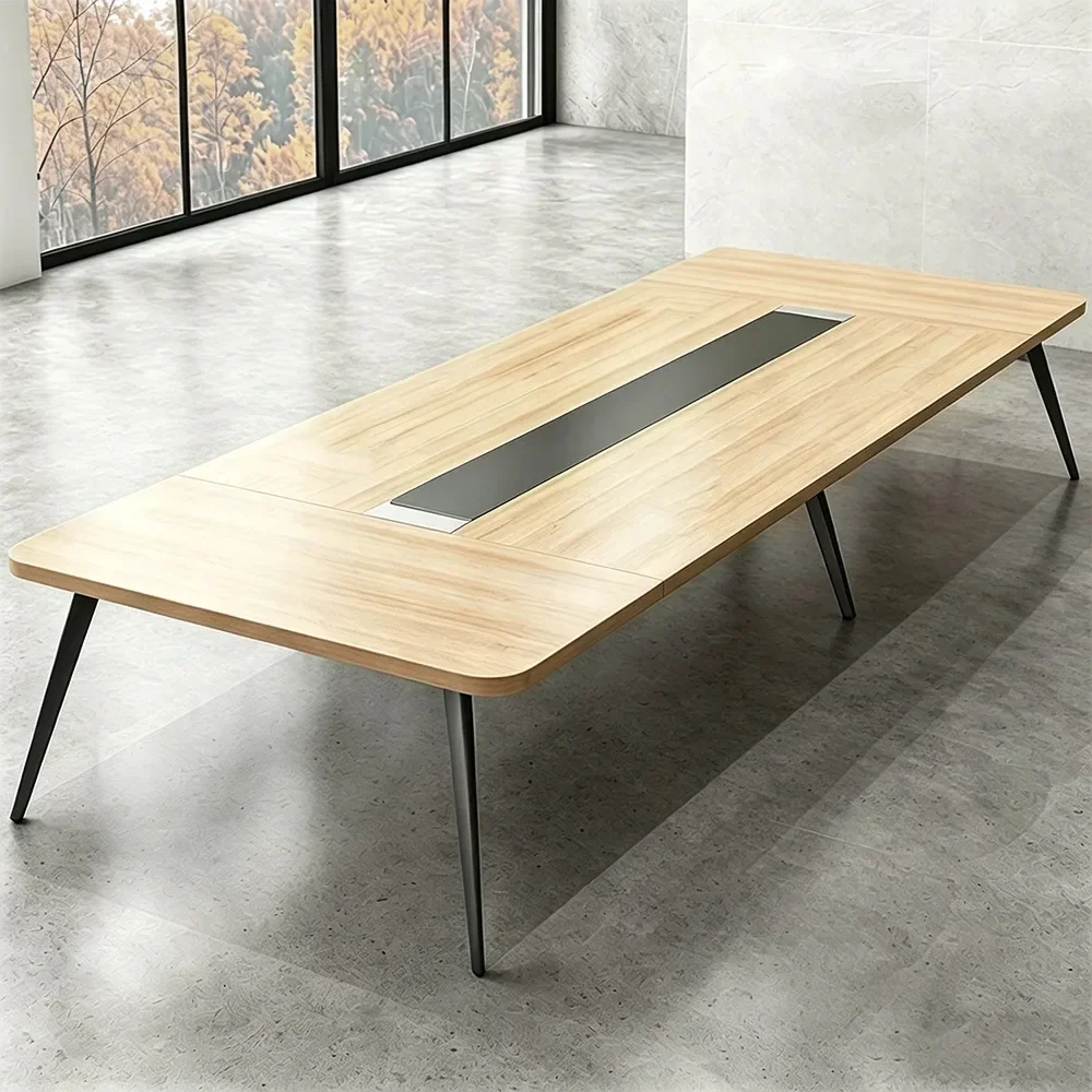 Minimalist Long Rectangular Conference Table - Maoters