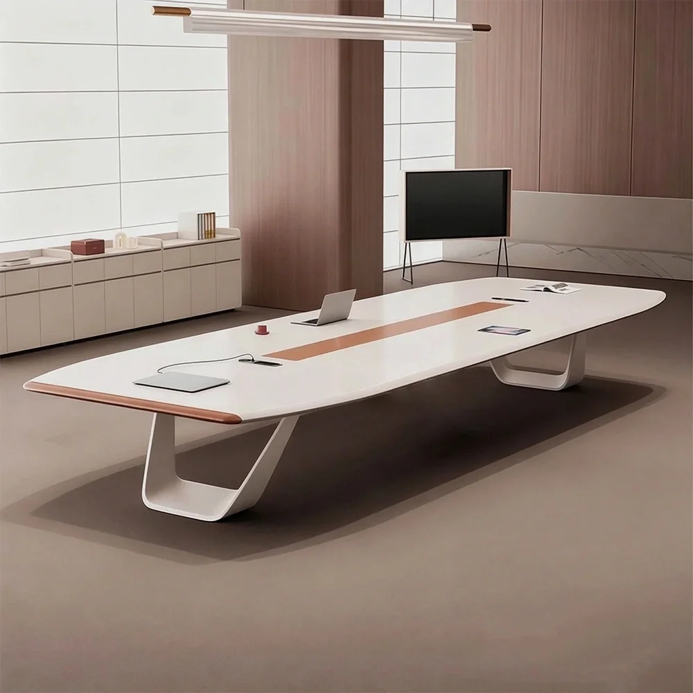 Premium Lacquer Conference Table for Large Meeting Rooms