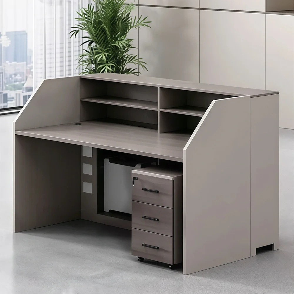 Office Desk with Storage Cabinet for Staff Workstation