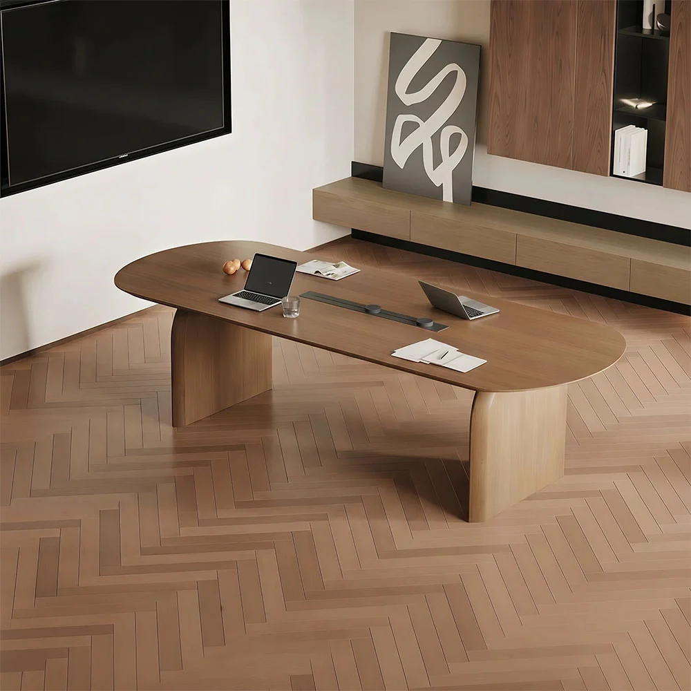Executive Office Oval Wood Conference Table - Maoters