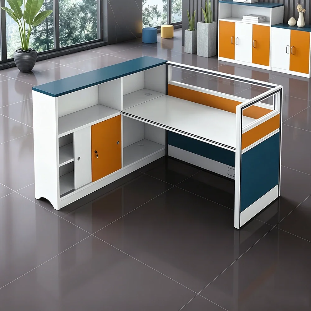 Simple Employee Workstation Desk for Office Use