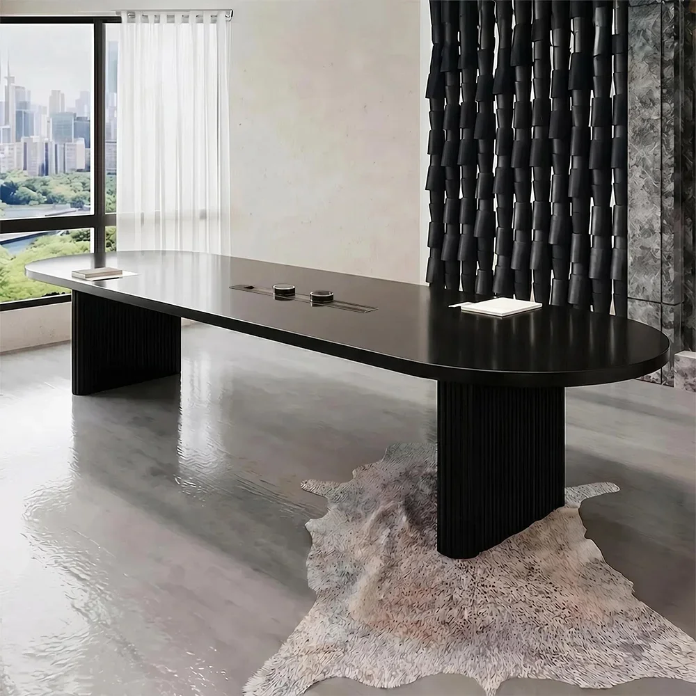 Modern Luxury Rectangular Conference Table for Executive Boardroom - Maoters