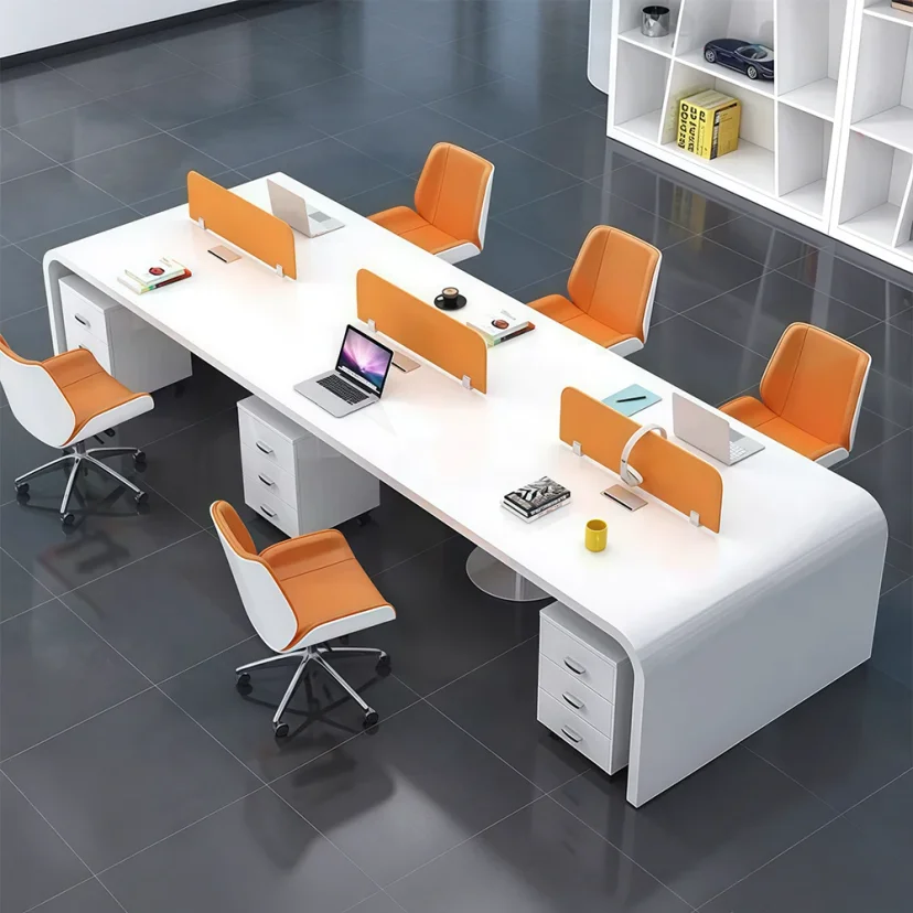 High Gloss Executive Desk for Office Staff