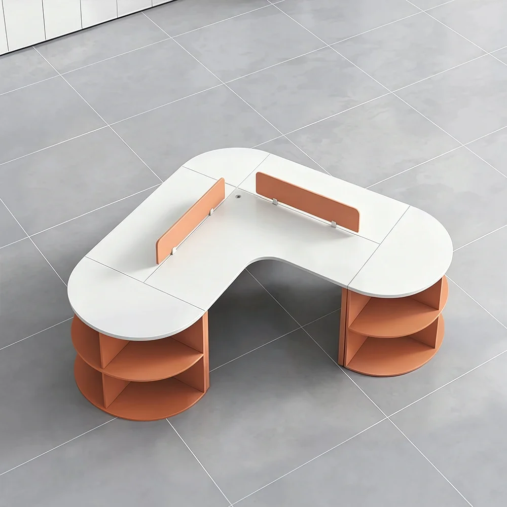 Irregular Shape Office Workstation for Staff