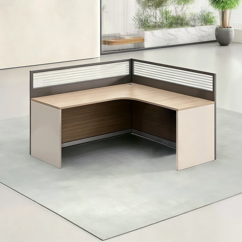 L-Shaped Corner Desk for Staff Office