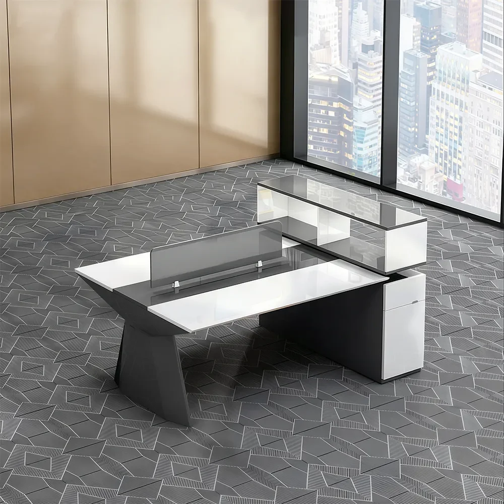Modern Employee Desk with Ergonomic Design