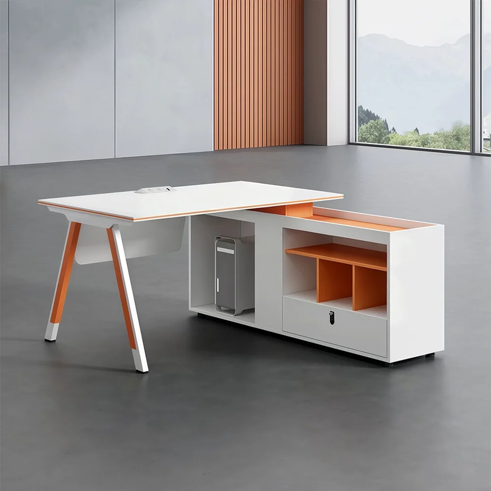 Office Desk with Secure Password Lock Drawer