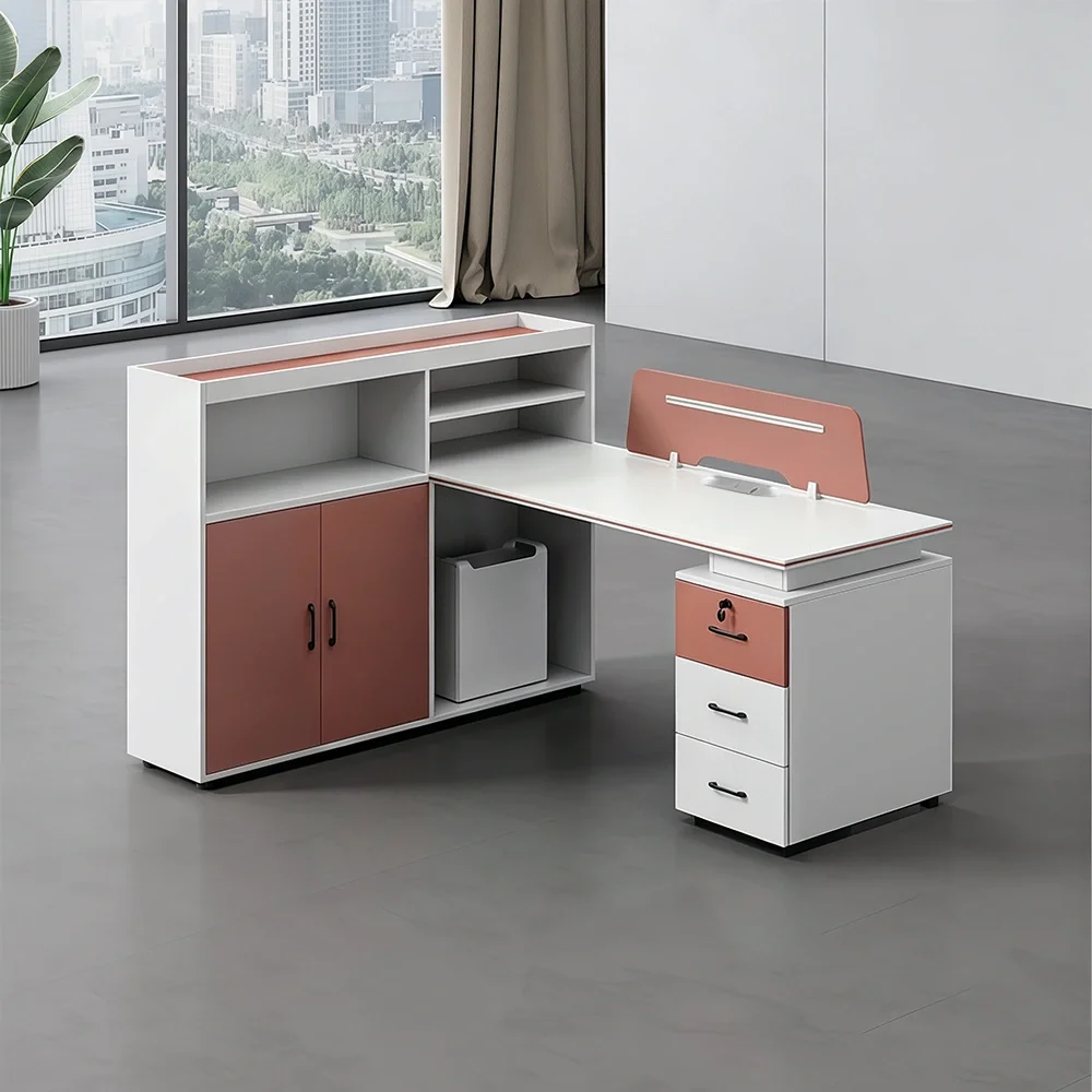 Two-Tone Office Desk with Ample Space