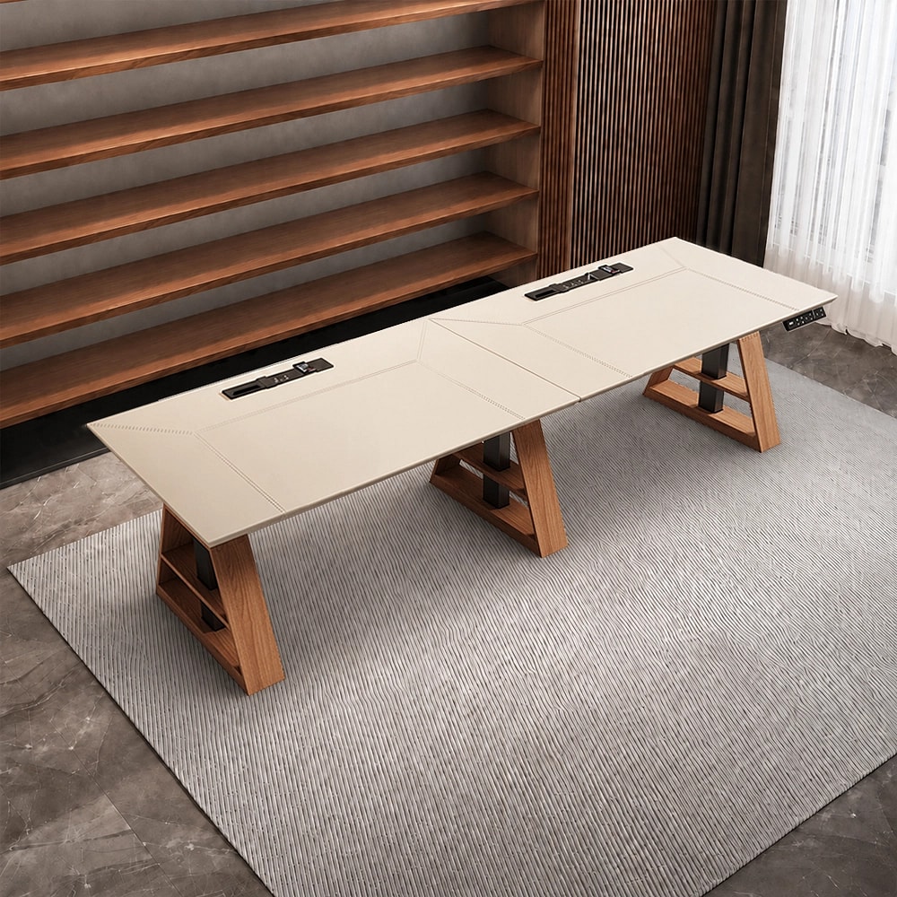 Powerful Electric Standing Desk for Meetings – Ergonomic Lift Table for Collaborative Workspaces