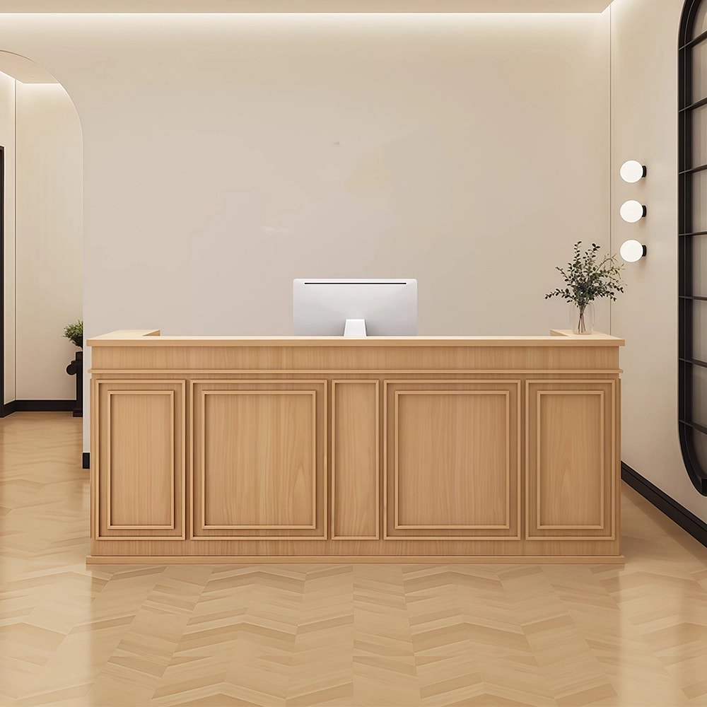 Simple Glossy Front Desk for Stores & Salons