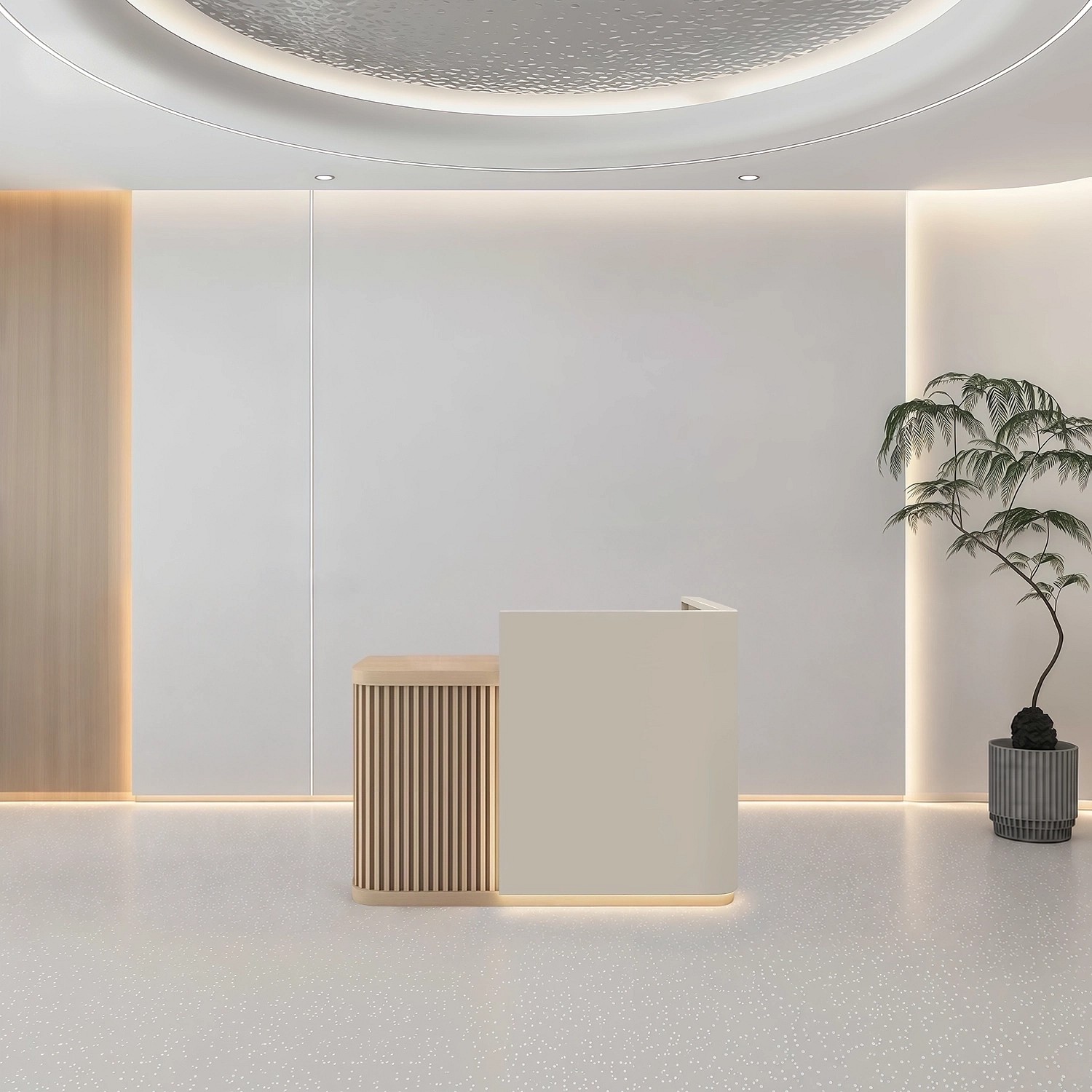 Curved Reception Counters For Stores & Offices