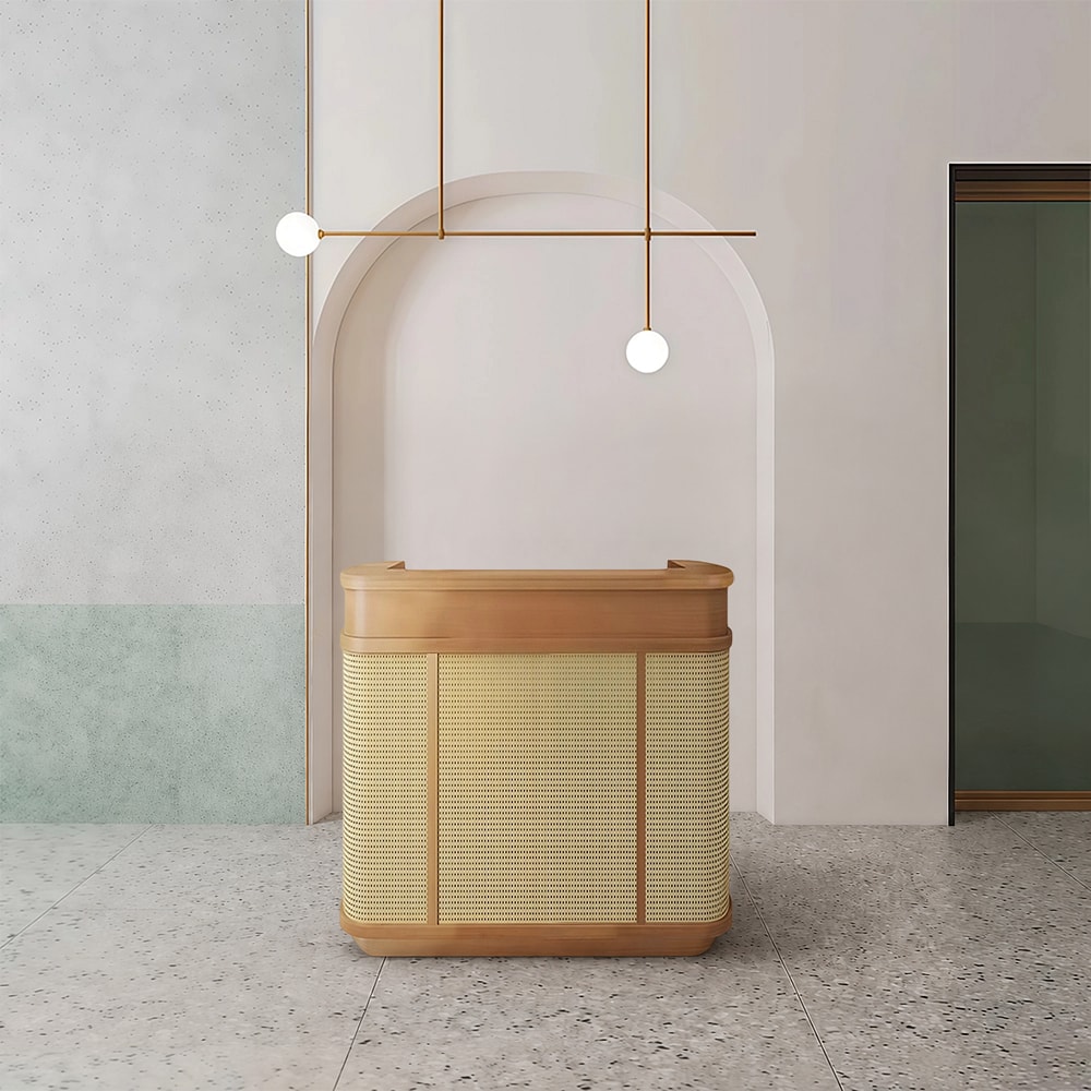 Boutique Inn Reception Desk – Tea House & Wellness Spa Counter