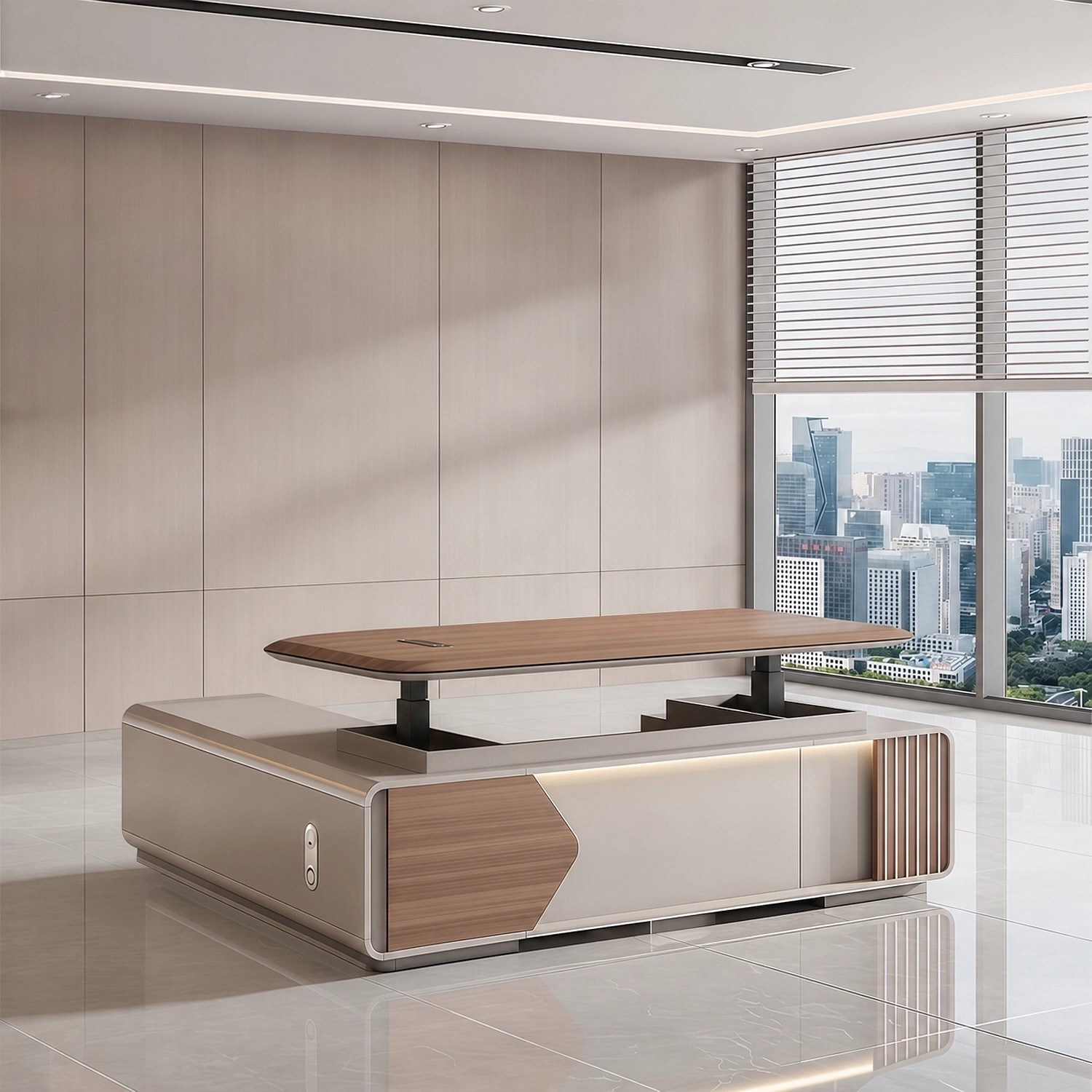 Office Premium Wood Executive Desk - Maoters