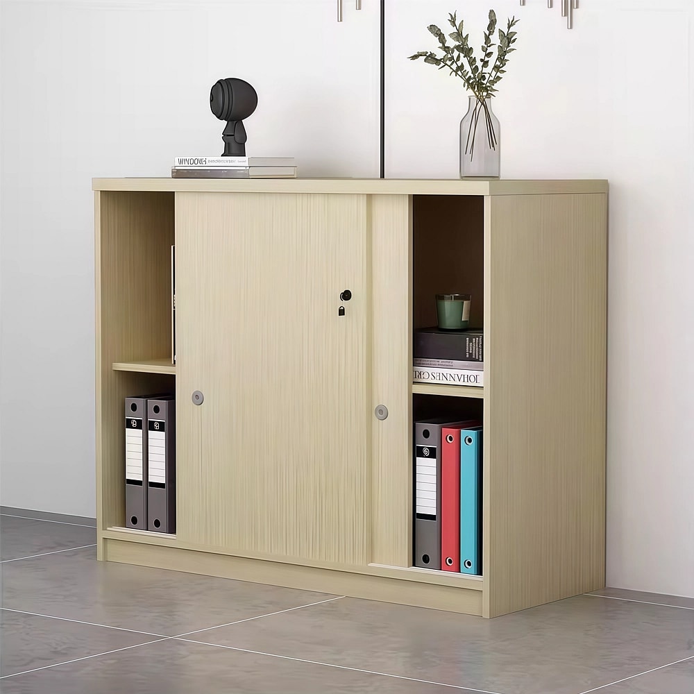 Minimalist Office Lockable Credenza - Maoters