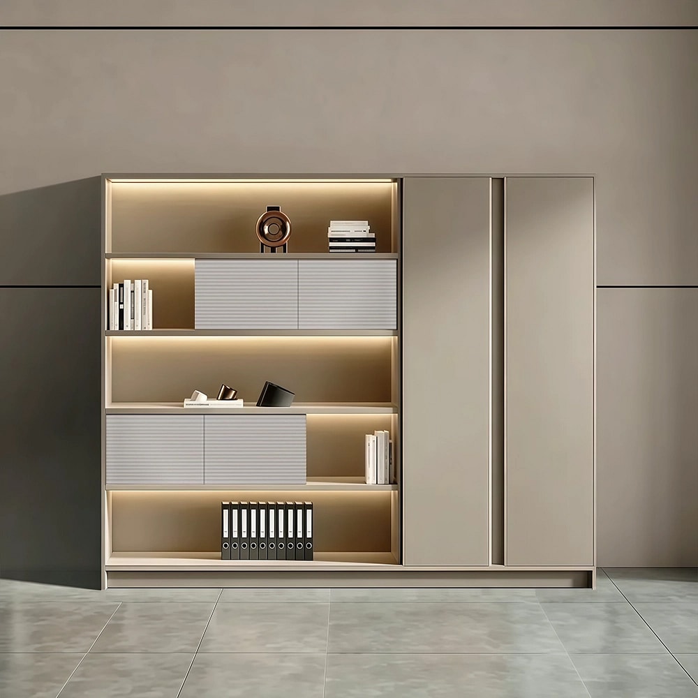 Asymmetric Grid File Cabinet for Workplace - Maoters