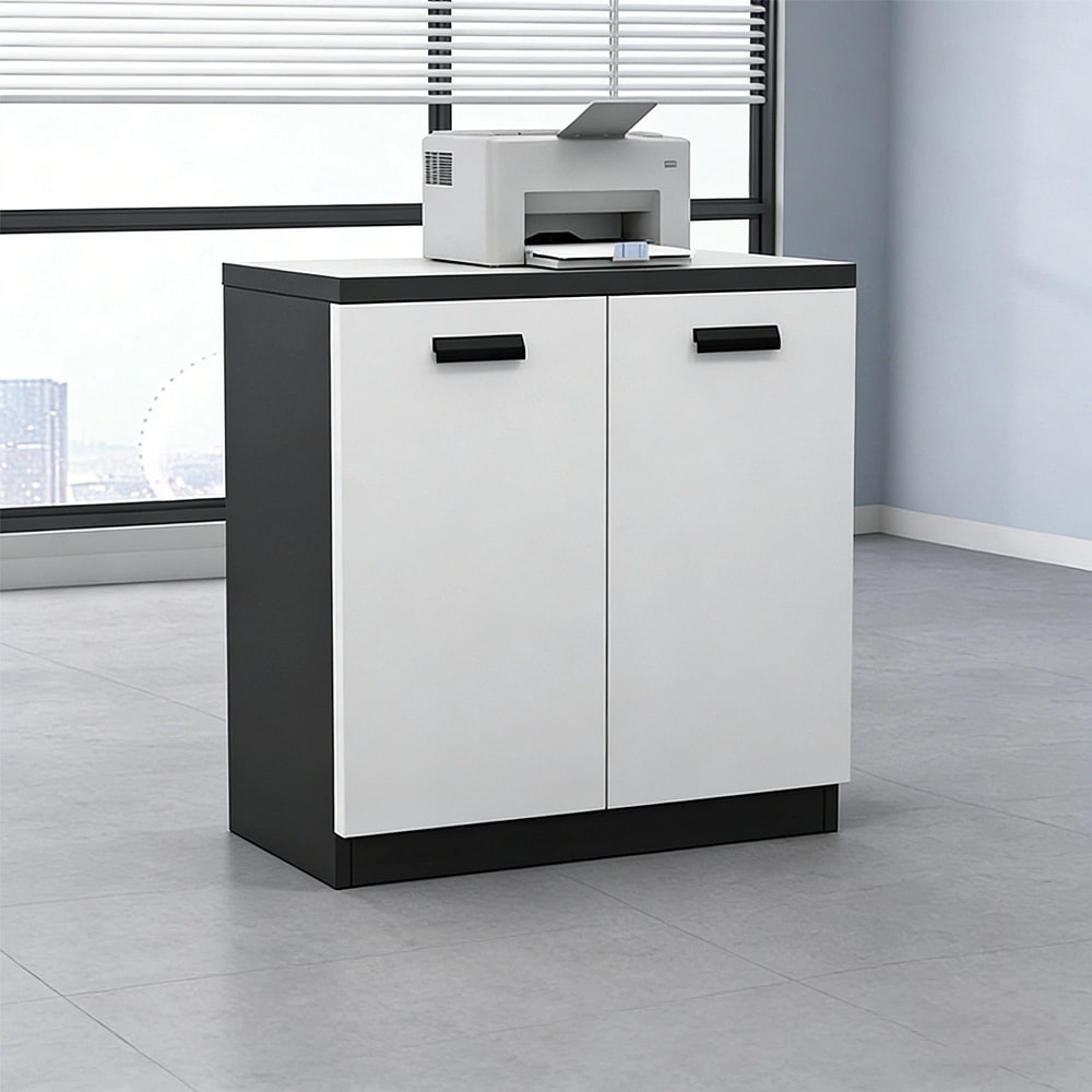 Modern Office Storage Credenza Cabinet with Doors - Maoters