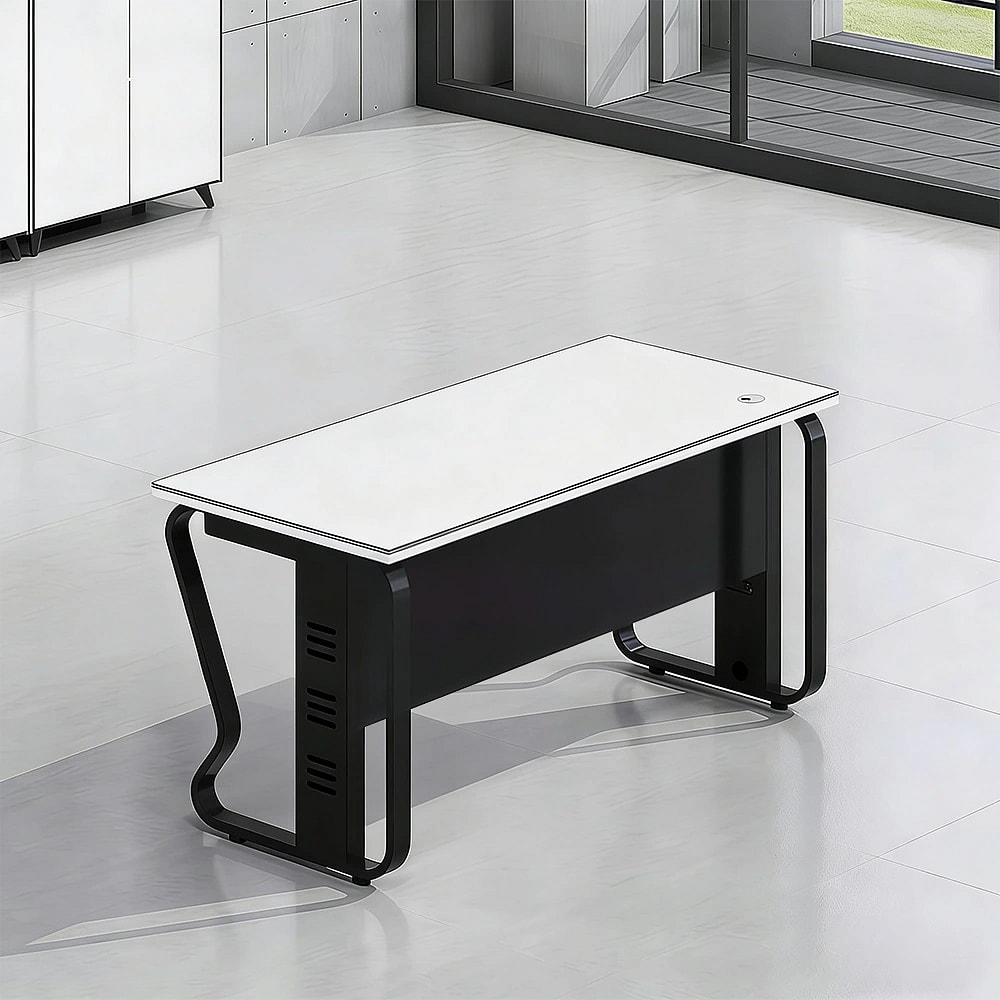 Modern Office Workstation with Privacy Panels