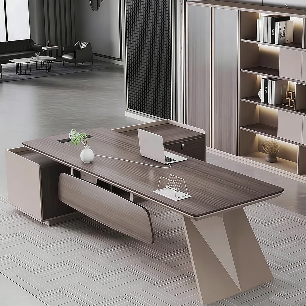 Modern Wooden Manager Desk - Maoters