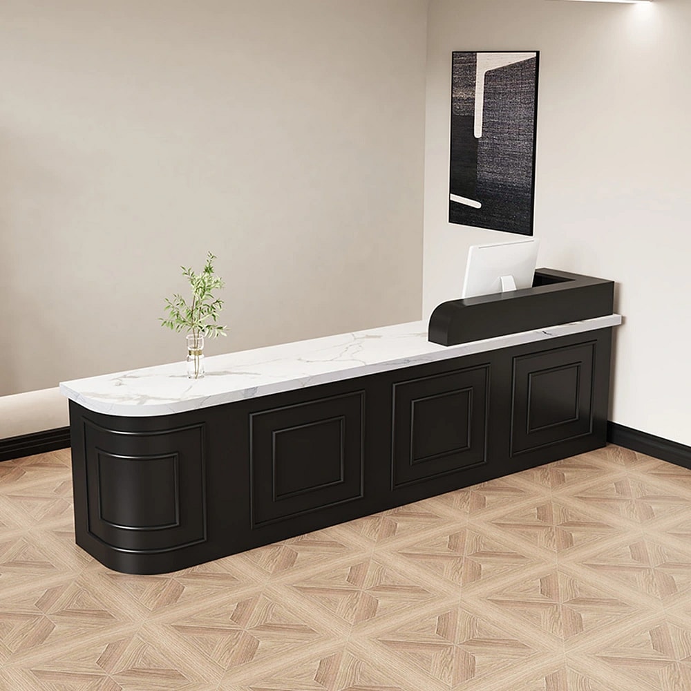 Hotel Reception Desk with Curved End - Maoters
