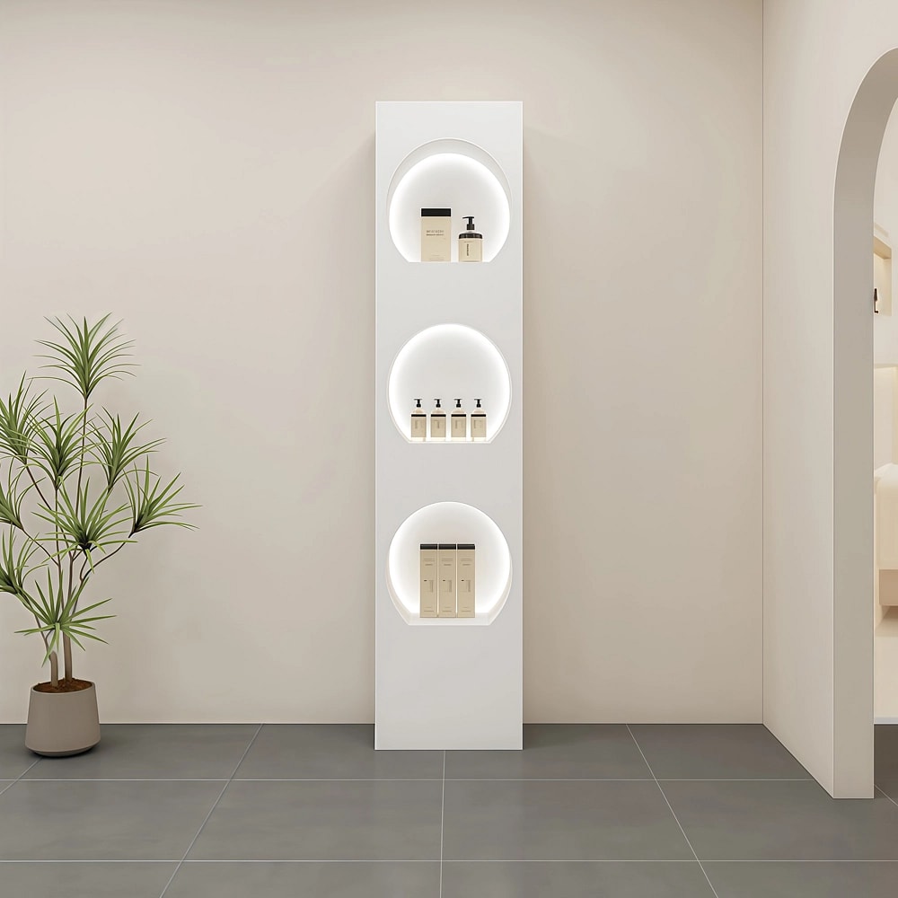 Modern Salon Display Cabinet for Cosmetics & Skincare