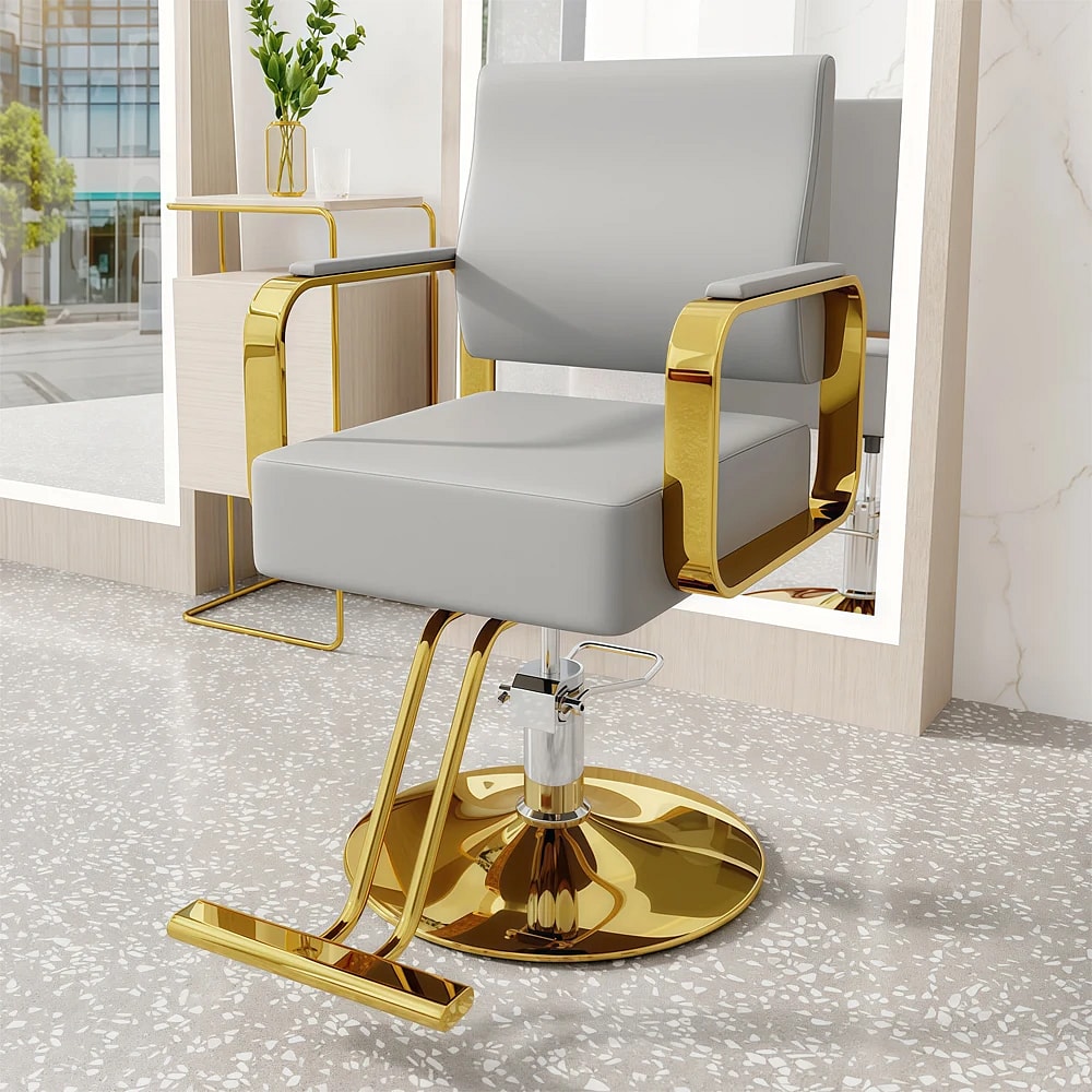 Hair Salon Stainless Steel Haircutting Chair – Maoters