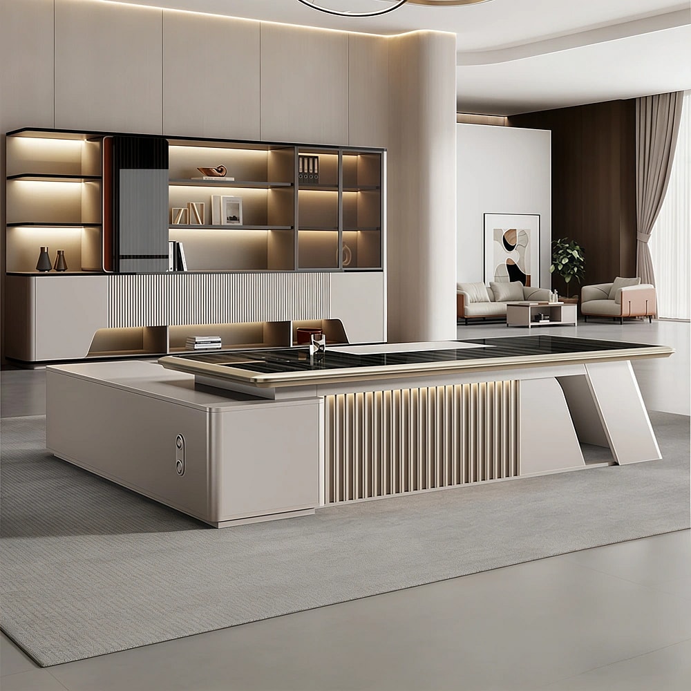 Contemporary Executive Desk Premium Office Furniture