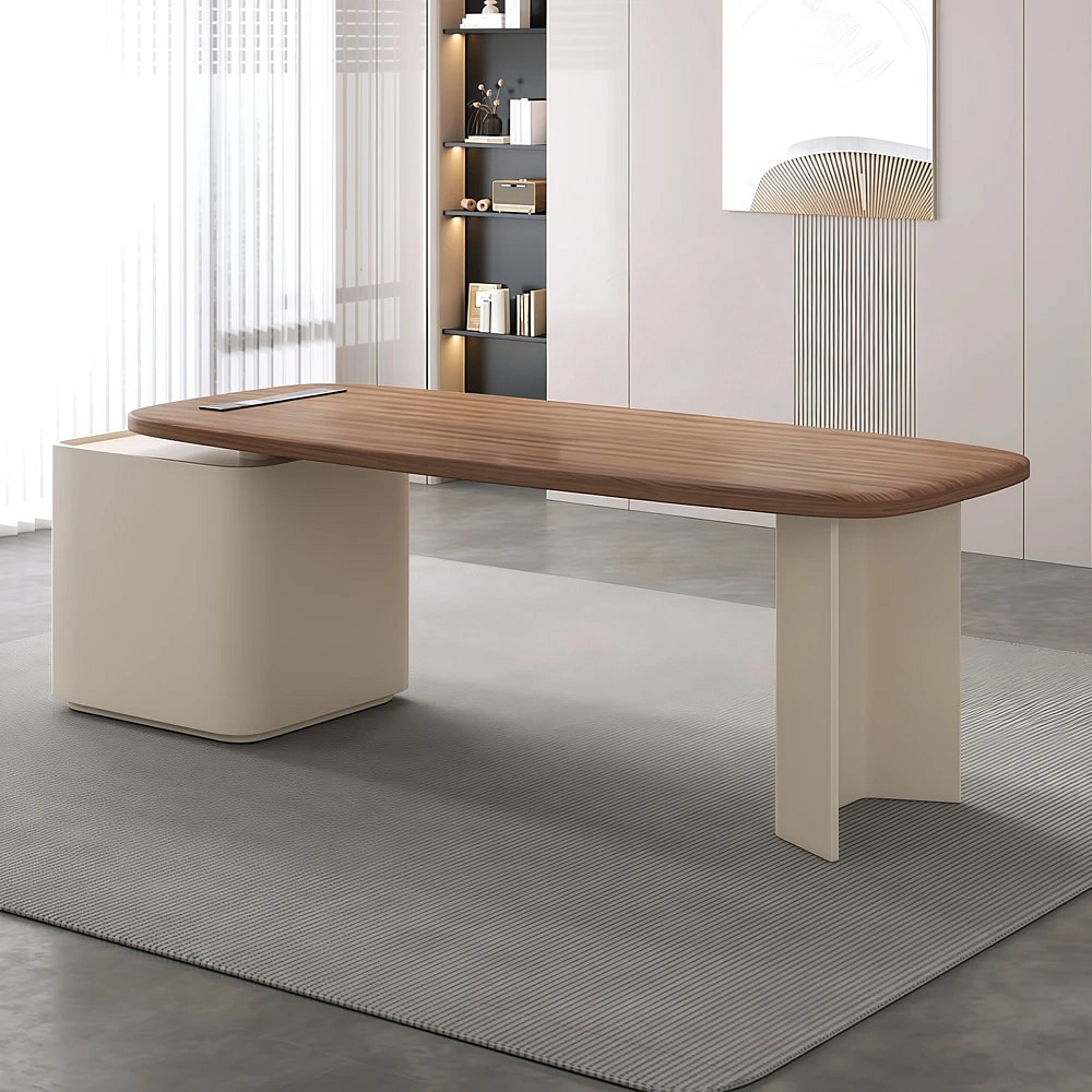 Minimal Side Cabinet Executive Desk - Maoters