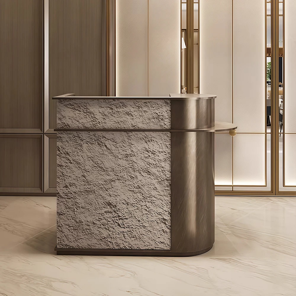 Luxury Stainless Steel Hotel Front Desk