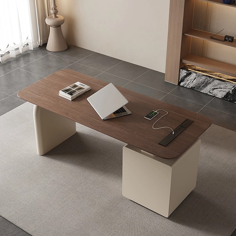 Minimal Home Office Wood Manager Desk - Maoters