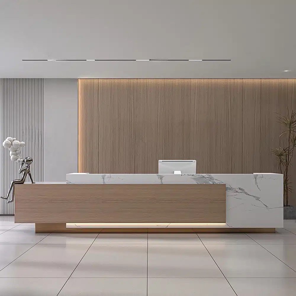 Contemporary Reception Desk for Office Lobbies - Maoters