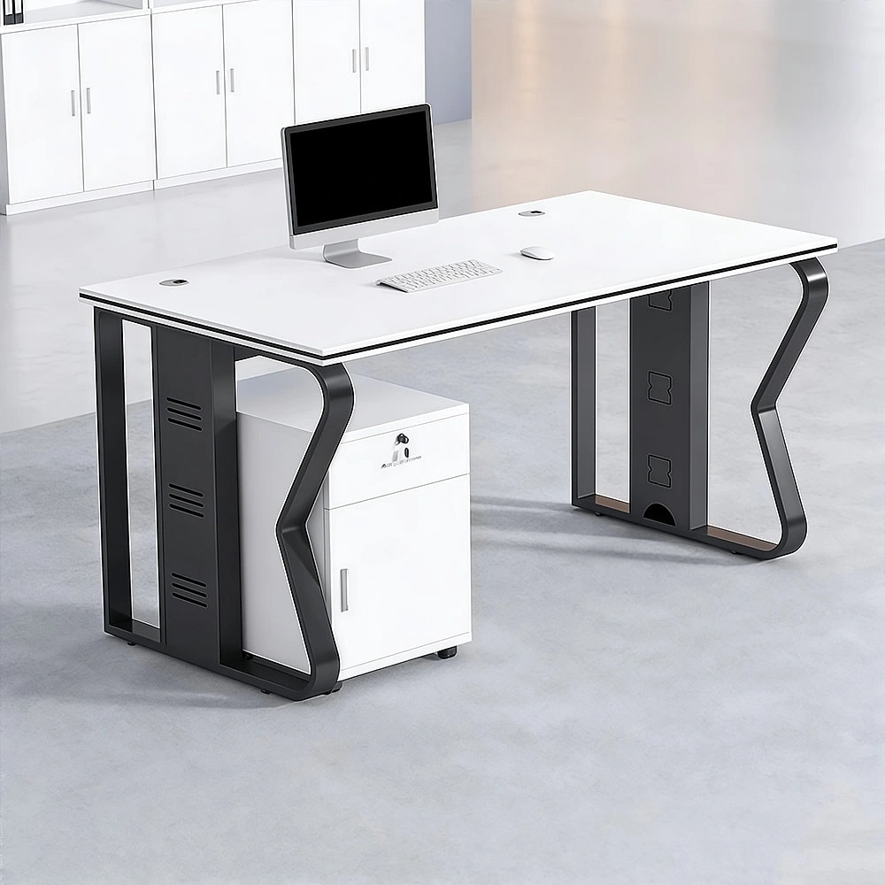 Modern Office Desk – Simple Design with Foot Pad
