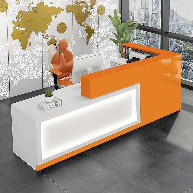 L-shaped Reception Desk - Maoters